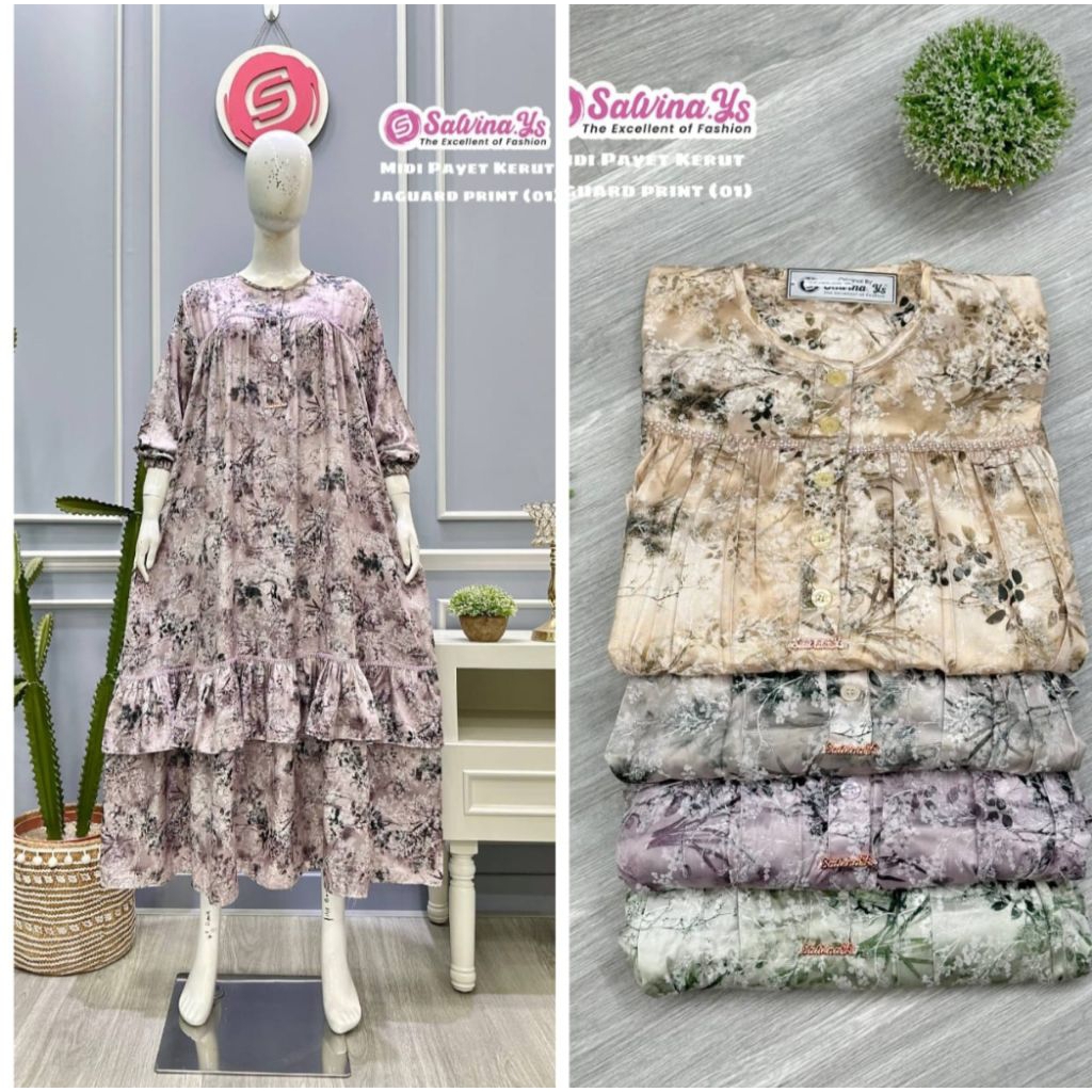 MIDI dress jaguar rempel bawah Payet  by salvina.ys original