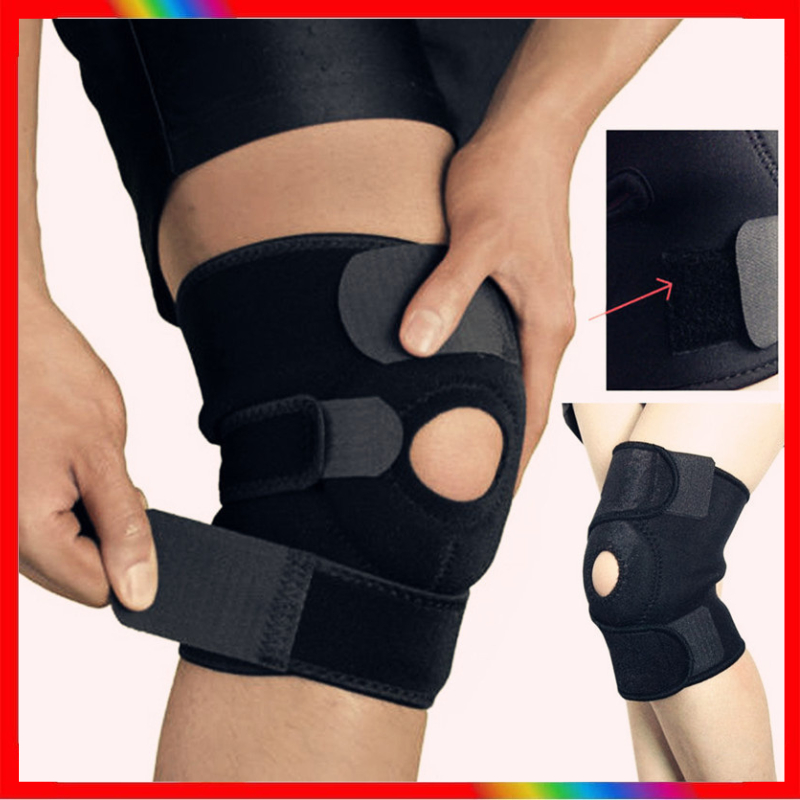Sport Knee Brace - Penyanggah Lutut Elastis Deker Pelindung Lutut Kaki Cedera - Kneepad Power Brace