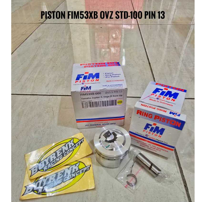 PISTON KIT SEHER KIT FIM 53XB FIM 53 XB FIM53XB FIM53 XB JUPITER Z VEGA R BORE UP 130CC 55.5 56 56.5