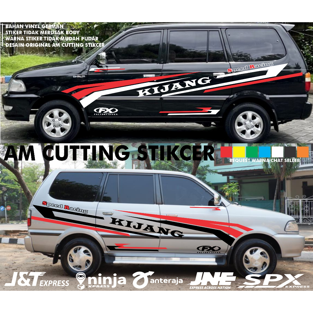 Stiker Mobil Kijang Super Stiker Body Kijang Super Kijang kapsul Kijang Stiker Kijang Super Cutting 