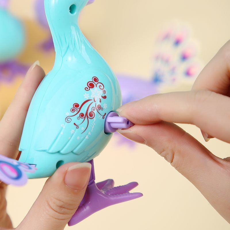 (NEW) Mainan Anak Putar Model Burung Merak / Mainan Anak Mekanik Model Merak / Sparepart Mainan Anak