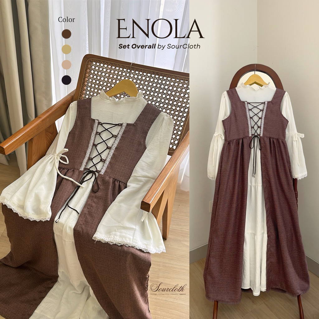 Enola Cardi by SourCloth - Dress dan Cardi Tema Cottage Core Enola Holmes
