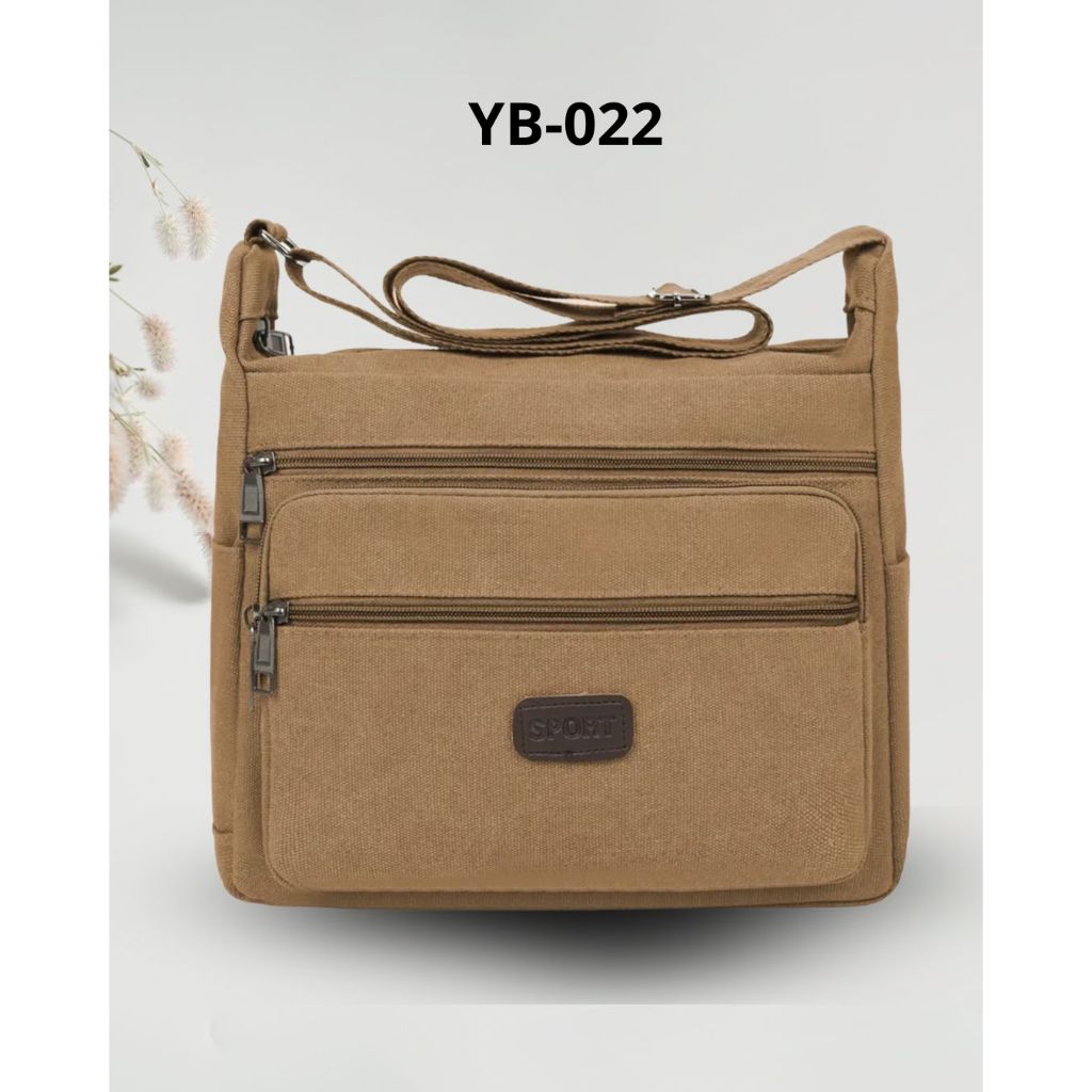 YB-022 Tas Selempang Slempang Pria / Shoulder Bag Kanvas