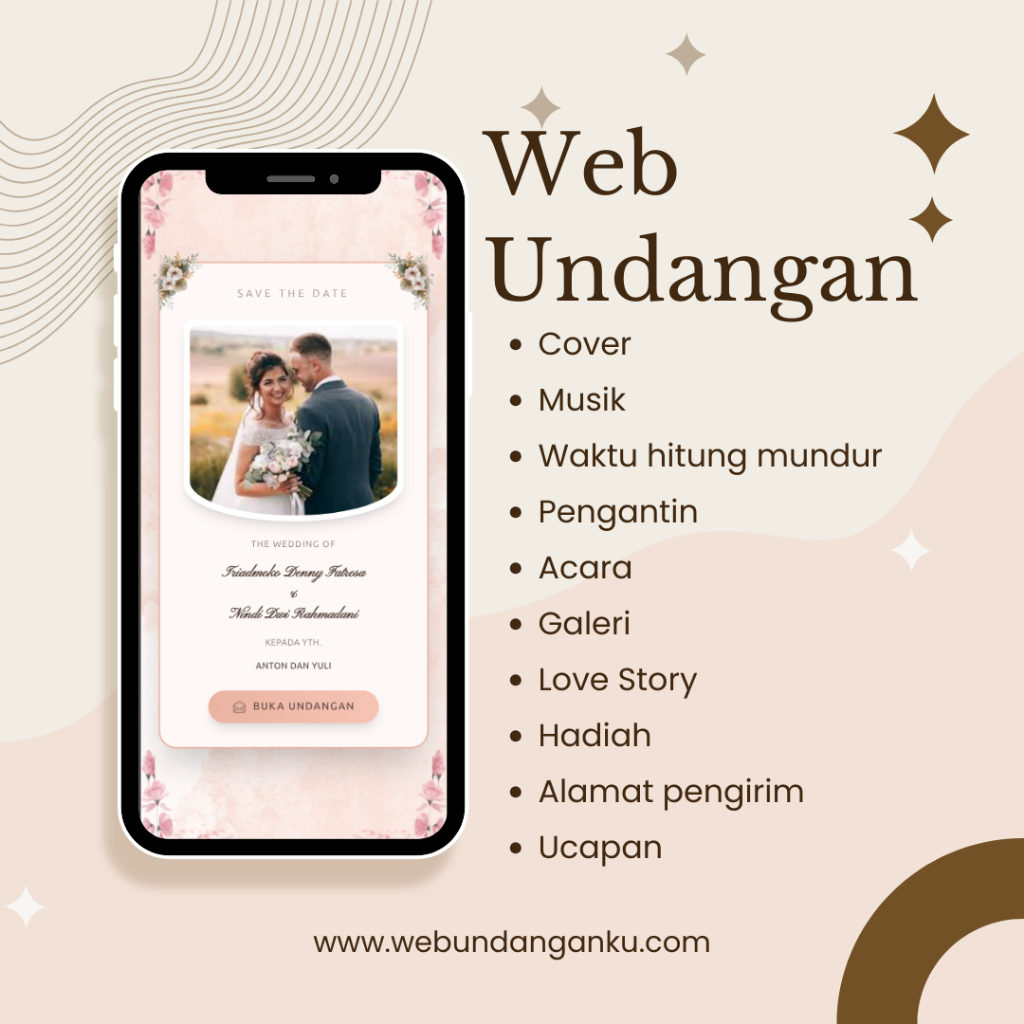 Undangan Digital Website Pernikahan Premium | Undangan Online Digital Web Undangan | Template 2