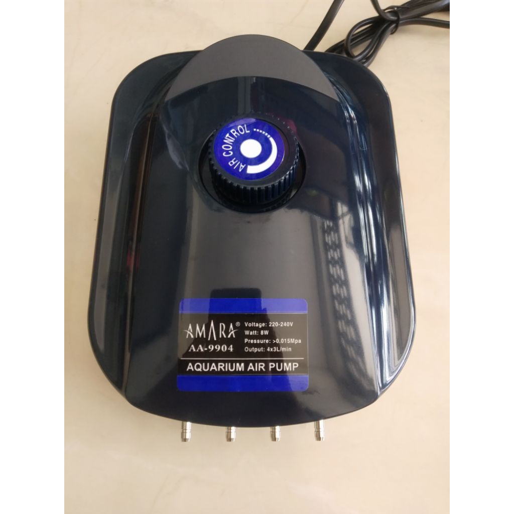 Aerator 4 lubang Amara AA-9904 airpump | mesin gelembung oksigen aquarium & kolam ikan hias