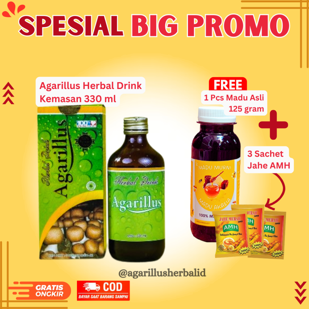 [PROMO] Agarillus Herbal Drink | Madu Temulawak | Obat Asam Urat | 100% ORIGINAL | TERMURAH