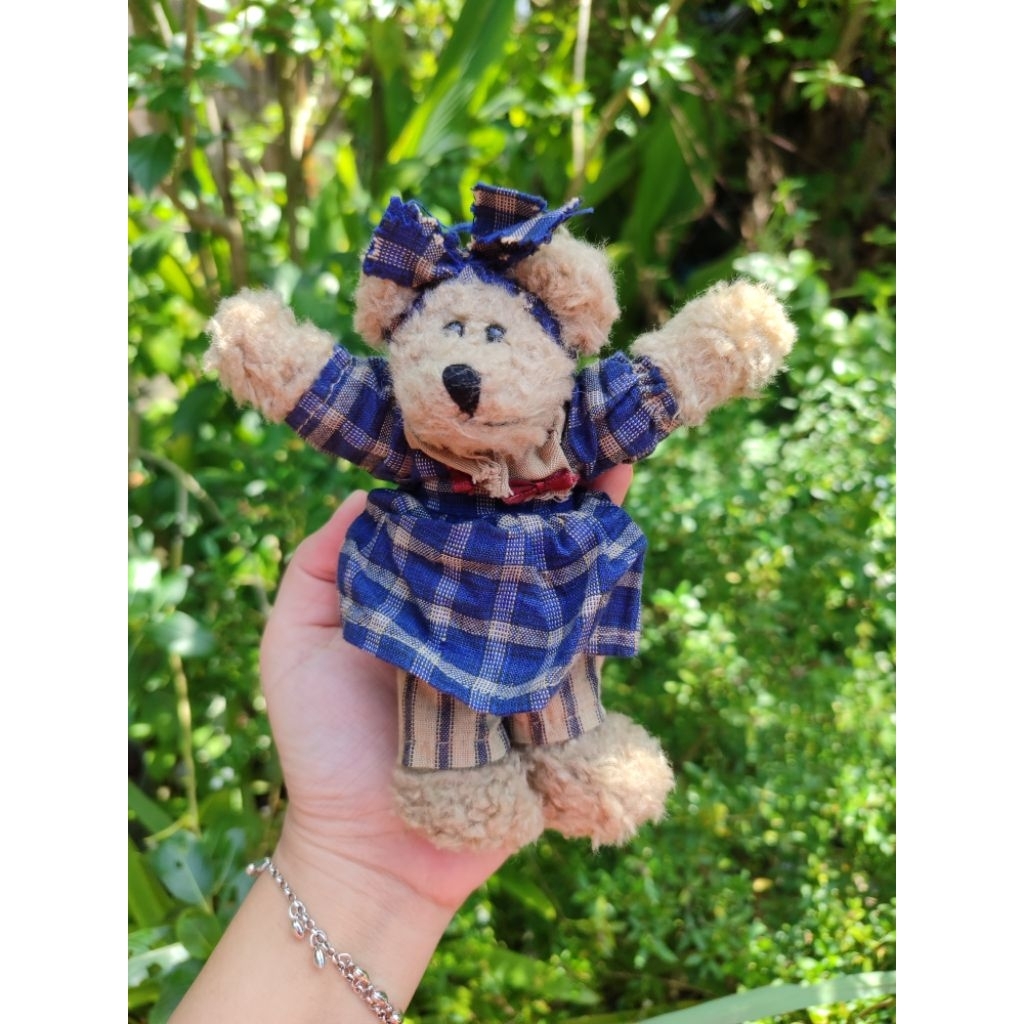 rare boneka mini size teddy bear kostum original the boyds tidak putar
