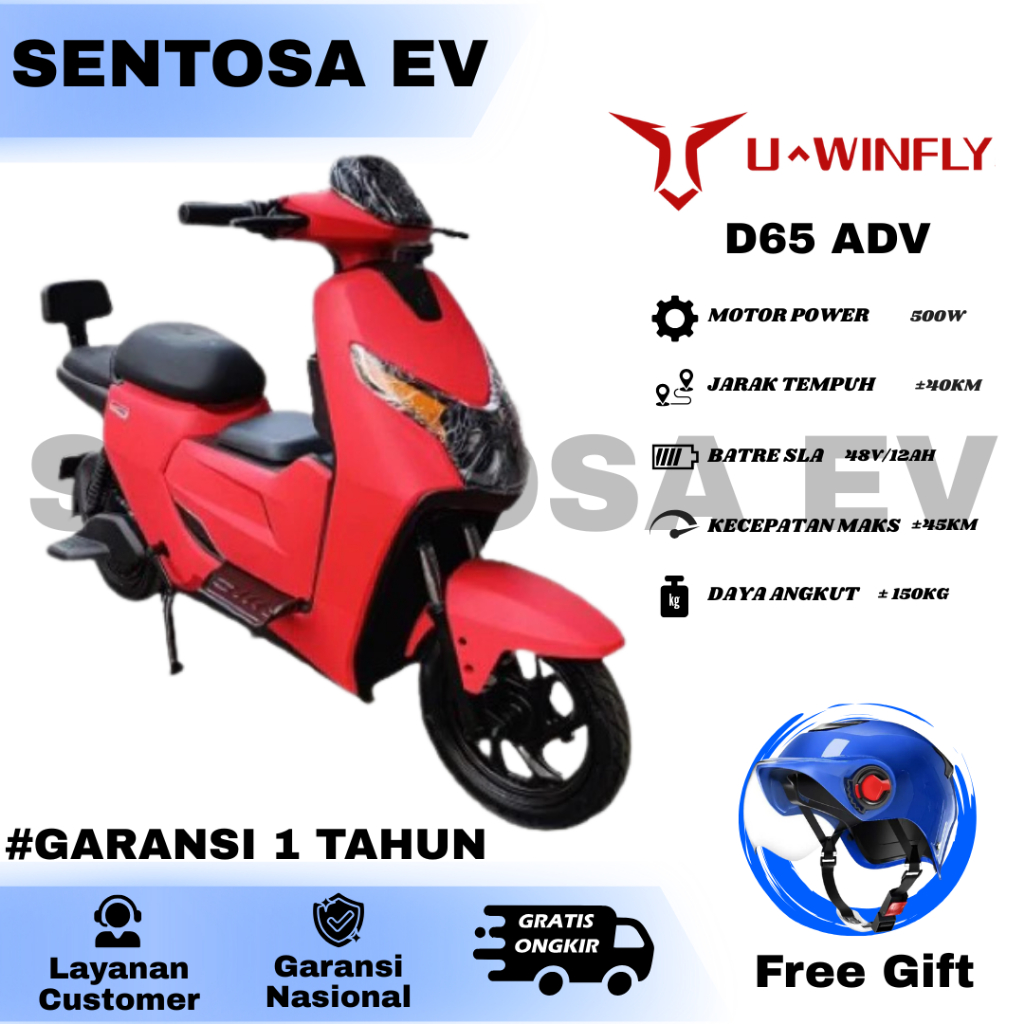 SEPEDA LISTRIK UWINFLY D65 ADV