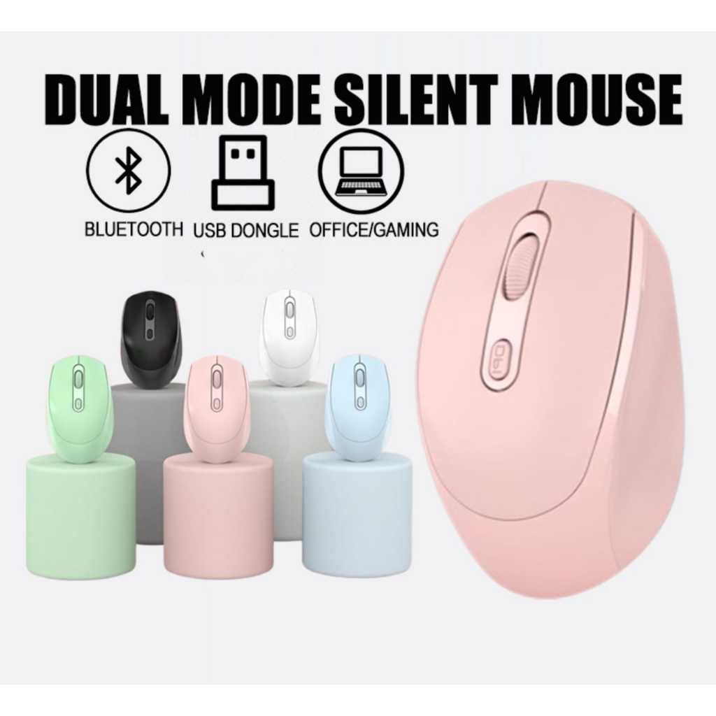 M-256 - Mouse Wireless Silent Click Macaron Recharge Mouse Macaron Mouse Bluetooth Wireless Mouse Wi