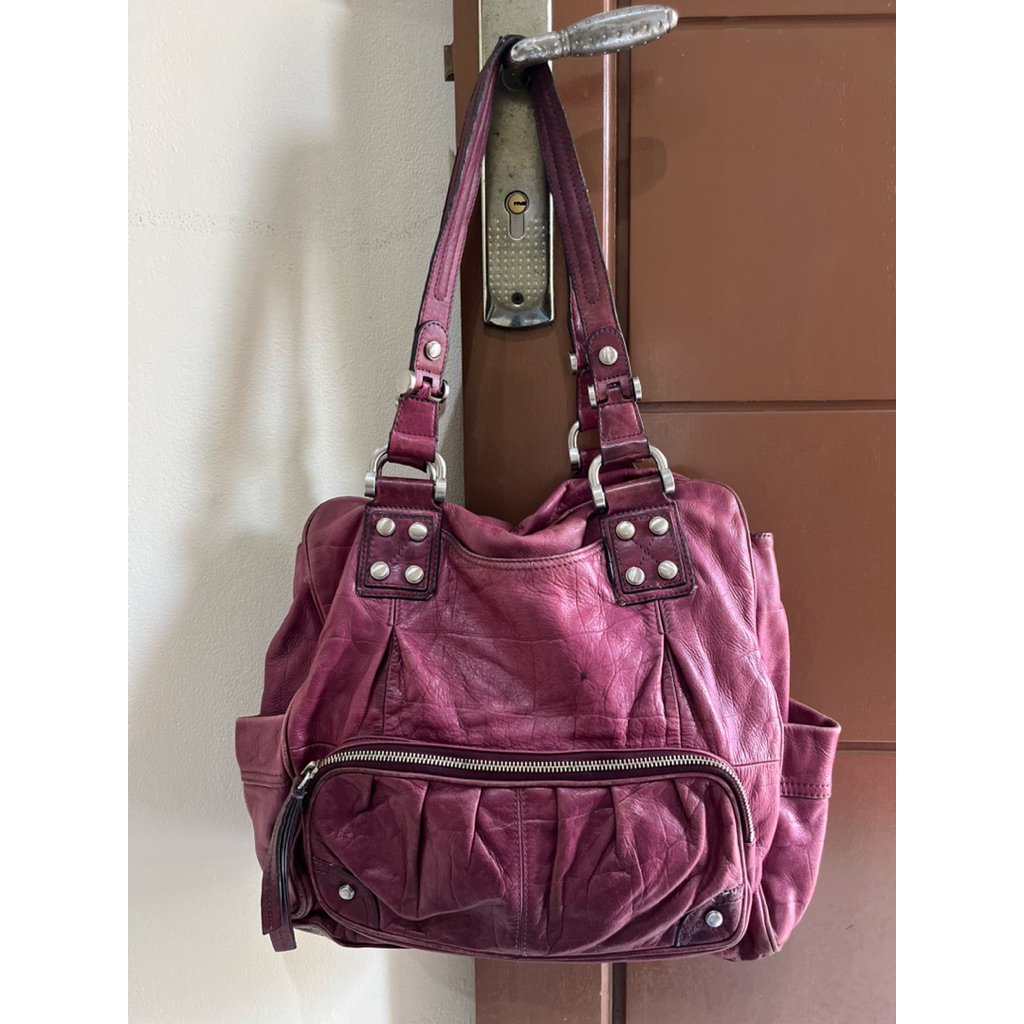 Tas Preloved Shoulder Bag Hobo Bag Kulit Asli Makowsky