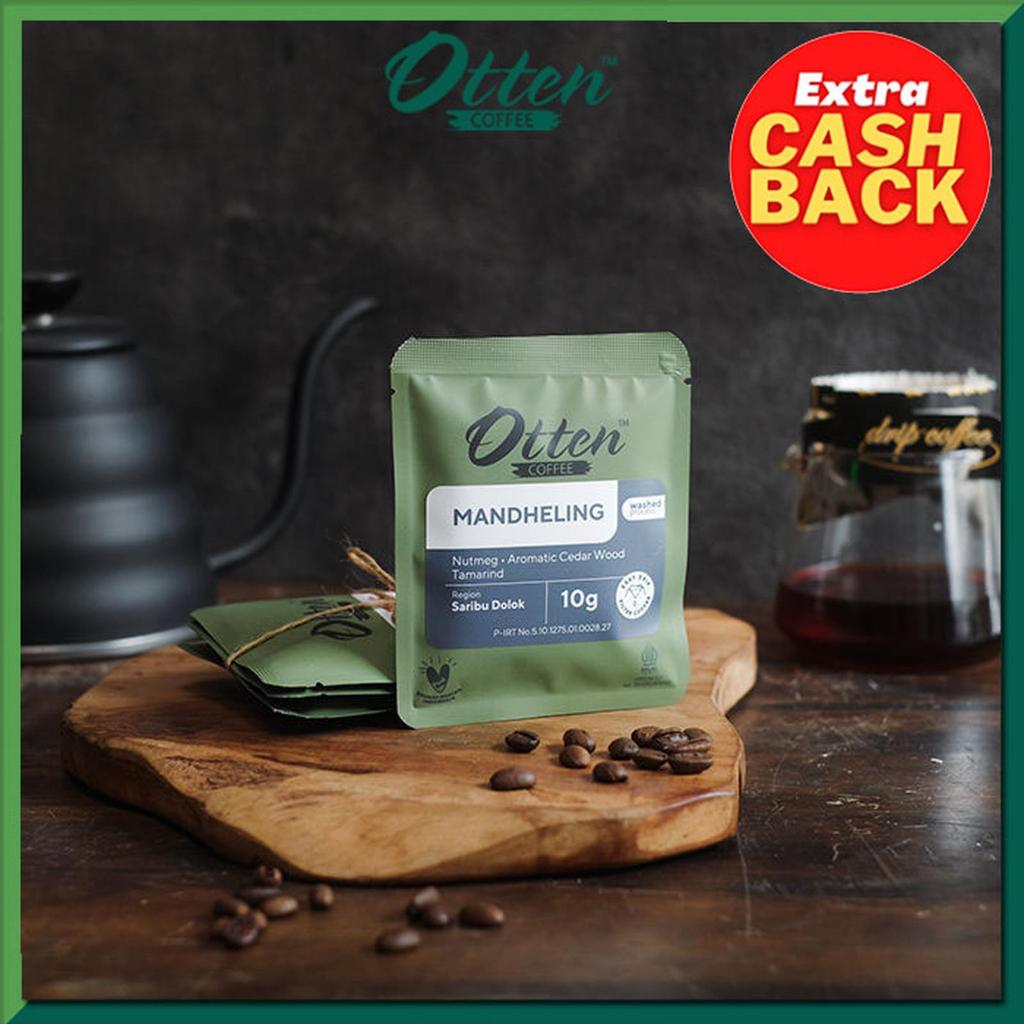 Kopi Drip Coffee 10g Arabica Mandheling (4 Sachet) - Otten Coffee