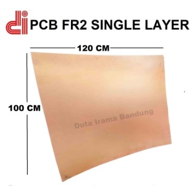 PCB FR2 Single Layer Lembaran PCB Polos Pertinaks Ukuran 100x120 cm
