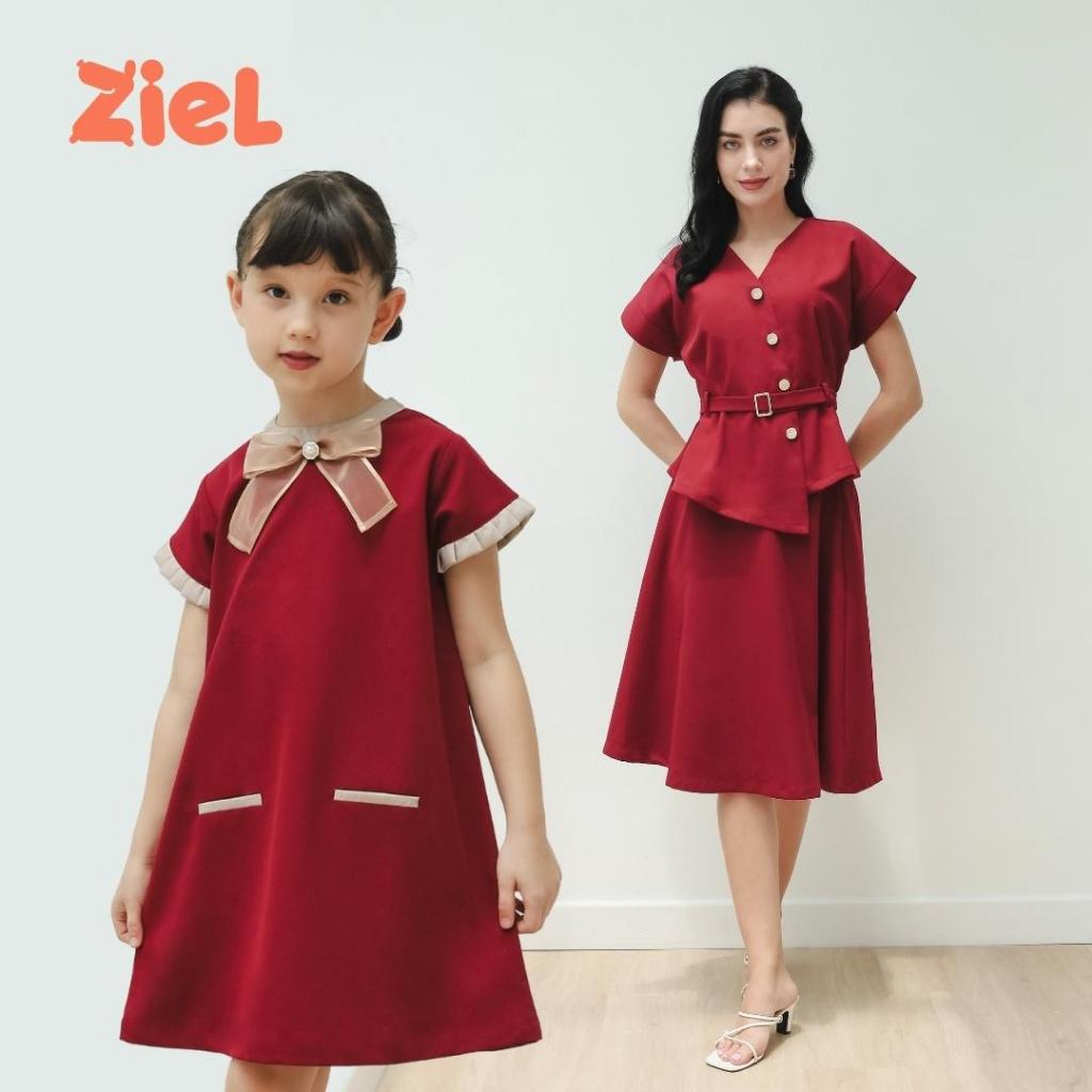 ZIEL KIDS - Carla Dress | Christmas 2025 | Terusan Semiwool Premium | Couple Mom & Girl