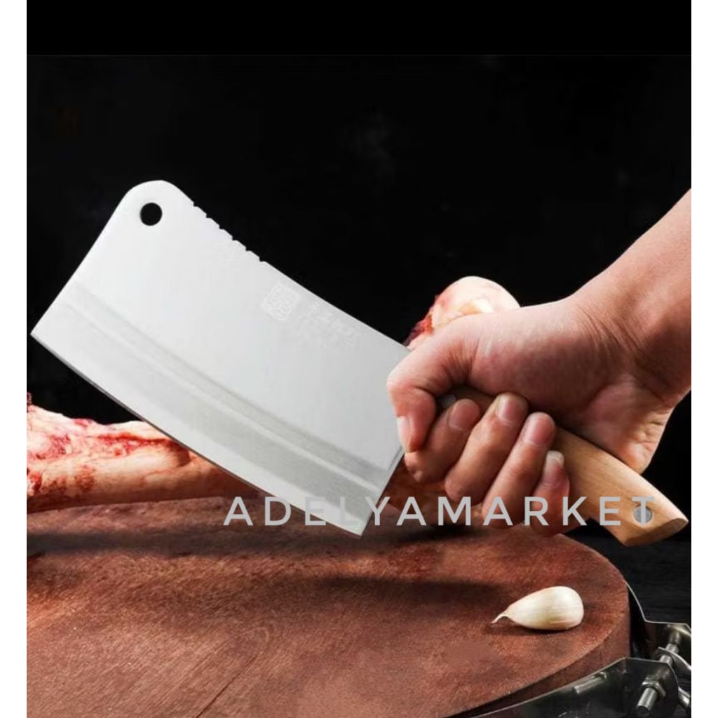 Golok daging stainless Besar