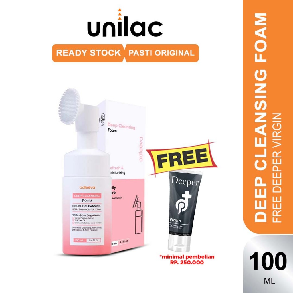 Adleeva Gentle Deep Cleansing Foam 100ml - Adleeva Facial Wash | Sabun Cuci Muka Adleeva