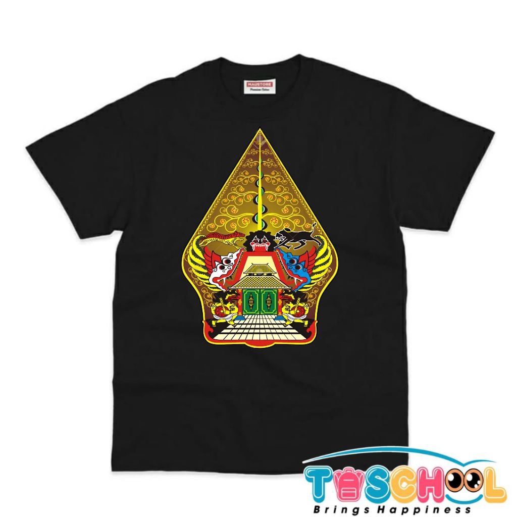 BAJU ANAK KAOS ANAK MOTIF WAYANG GUNUNGAN