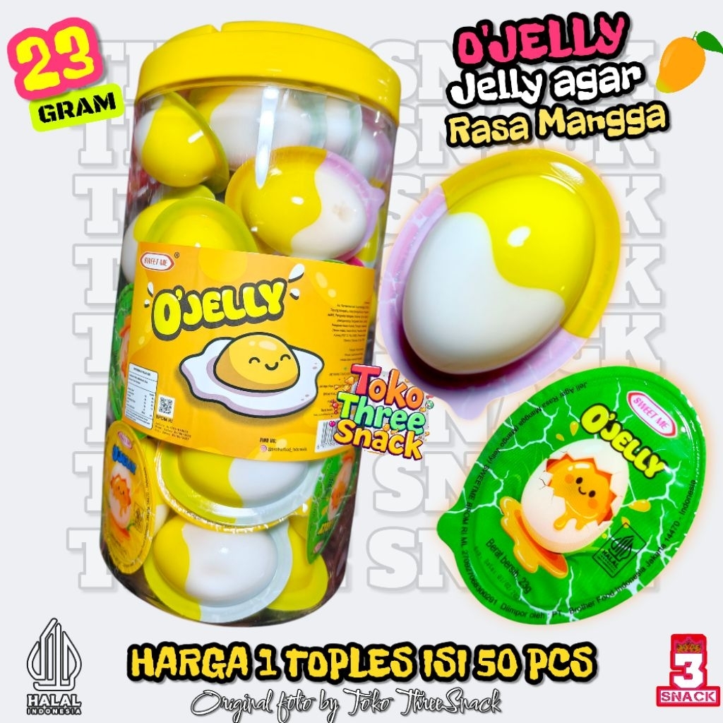 1 TOPLES PUDDING O'JELLY TELUR ISI 50 PCS