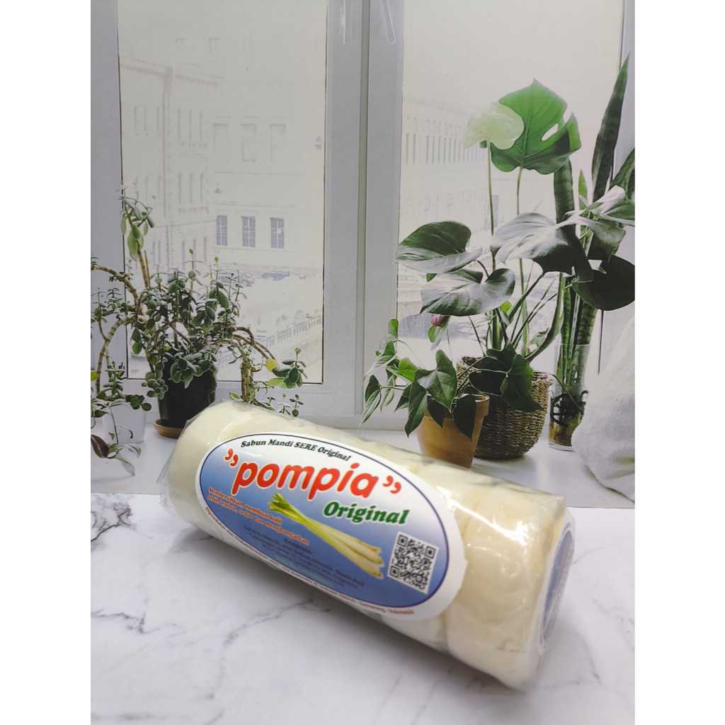 SABUN POMPIA BULAT ORI BPOM PER 6PCS, SABUN SERE POMPIA, SABUN BATANG POMPIA, SABUN SERE, SABUN MAND
