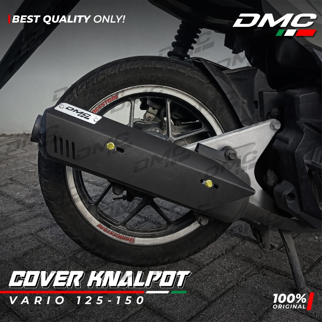 Tameng Knalpot Vario 125 / 150 - Cover Tutup Knalpot Plat Besi Laser Cutting - TK 04