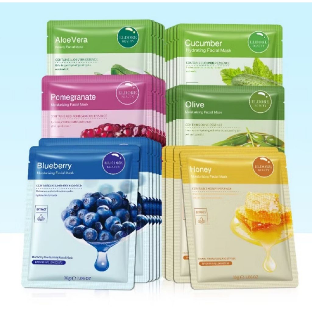 Sheet Mask atau Facial Mask Eldore BPOM