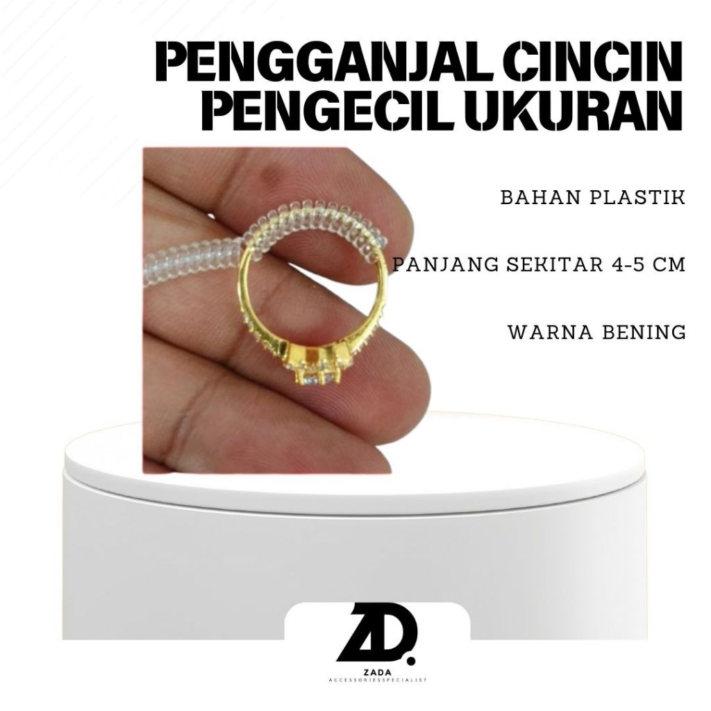 Pengganjal Cincin Alat Pengecil Ukuran Cincin Ganjal Ganjel Cincin Kecil Ukuran Murah