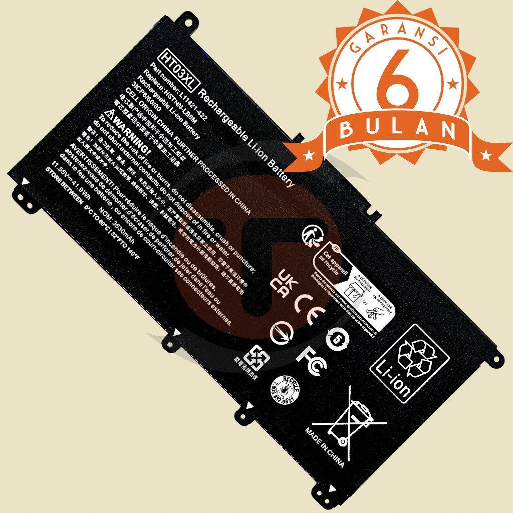 Baterai Untuk HP Pavilion 14-BF 14-BK 14-BP 14-CD 15-CD 15-CC 15-DA 15-CK 17-AR 14-BF034TX 14-BF110T