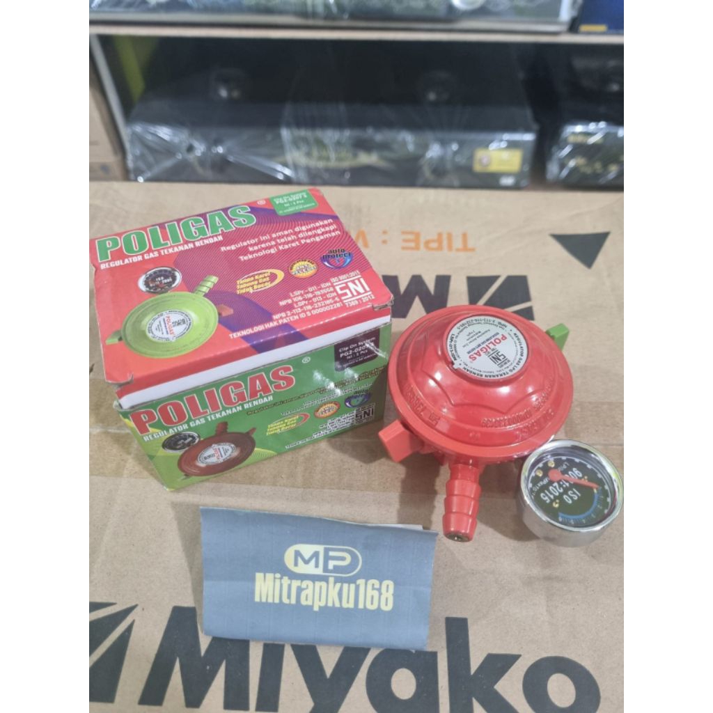 Poligas Regulator Kompor Gas Pengunci Ganda