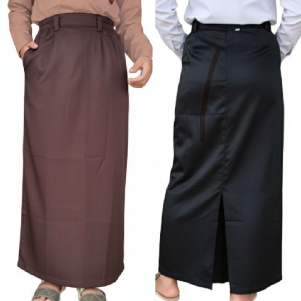 Rok Span Pramuka SMP SMA Belah Belakang Bahan Drill