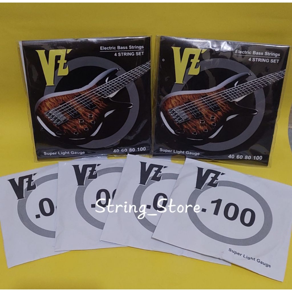 Senar Gitar Bass VZ Original Ukuran 40-100 - Senar Gitar Bass Original VZ