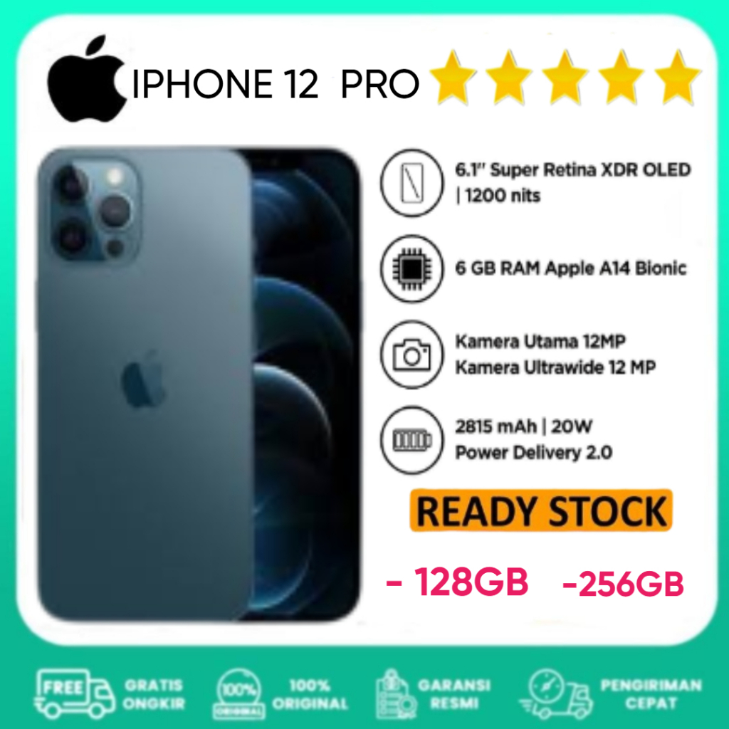 IPHONE 12 PRO RAM 128GB// IPHONE 12 PRO RAM 256GB BERGARANSI
