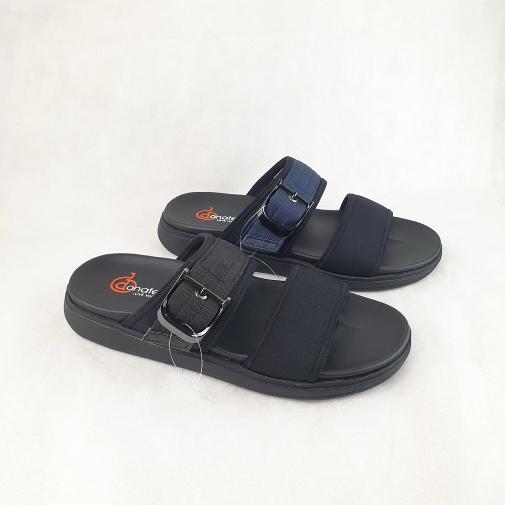 ISM - Donatello/DM.81072 Sandal Flat Simple Pria - Sandal Slide Flat Pria