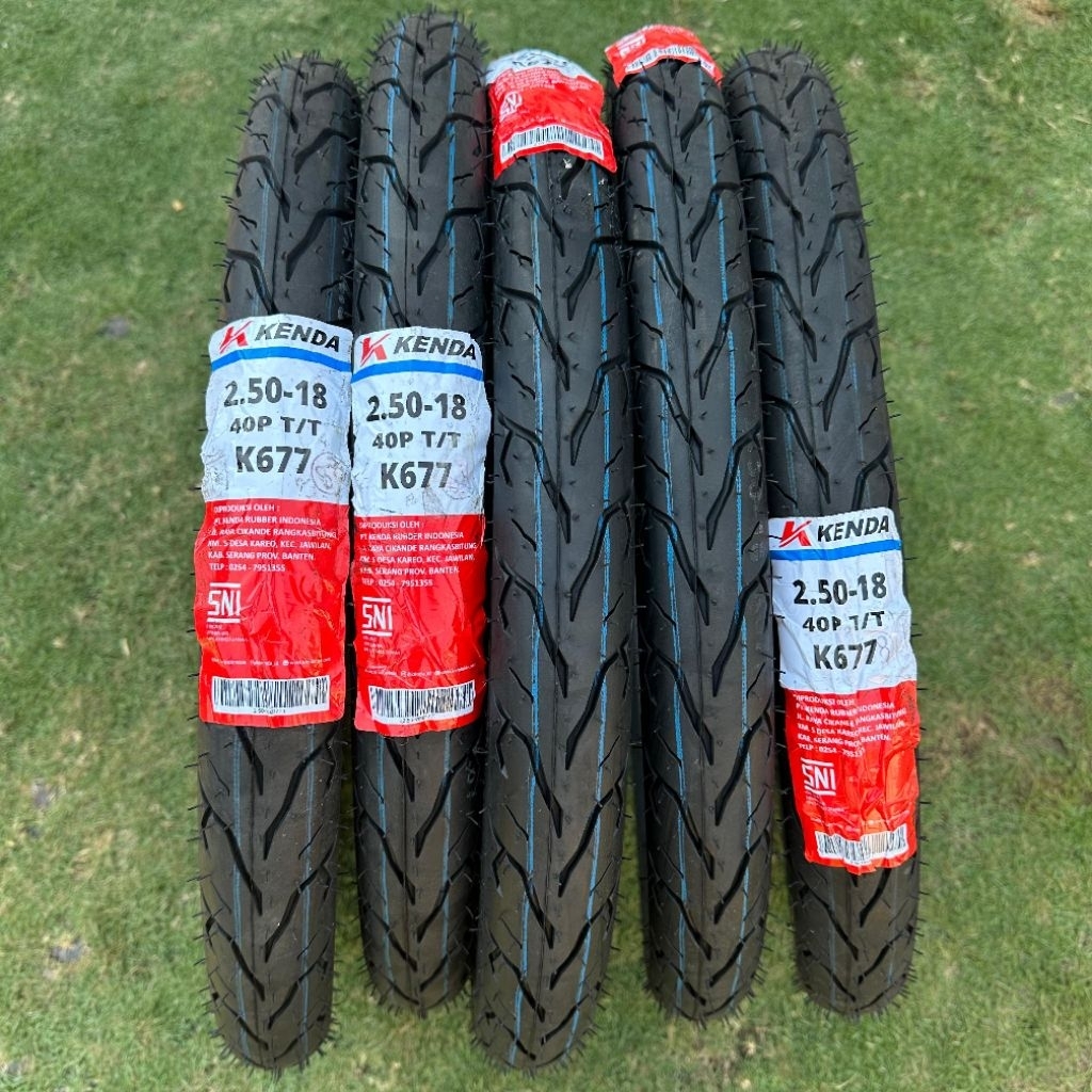 BAN KENDA AG STYLE UKURAN 250 RING 18 K677 NON TUBBELS BAN LUAR KENDA K677 THORAX HARIAN BALAP