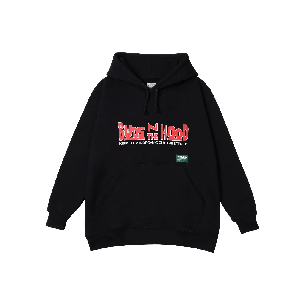 Pot Meets Pop - Budz In The Hood Hoodie Black Ss'25