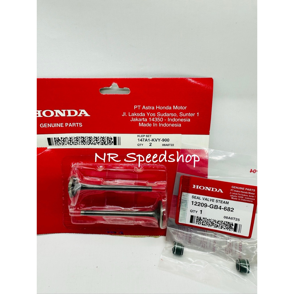 Klep Set Payung Klep + Seal Klep Beat Karbu , Scoopy Karbu , Spacy Karbu ,Beat Fi Scoopy Fi Spacy Fi