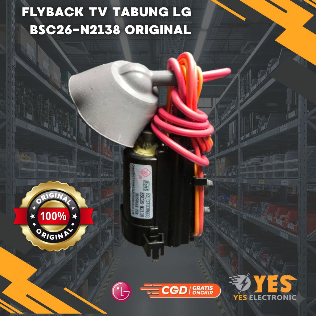 FLYBACK TV TABUNG LG 29" SLIM BSC26-N2138 / PLAYBECK LG BSC26-N 2138 ORIGINAL ASLI