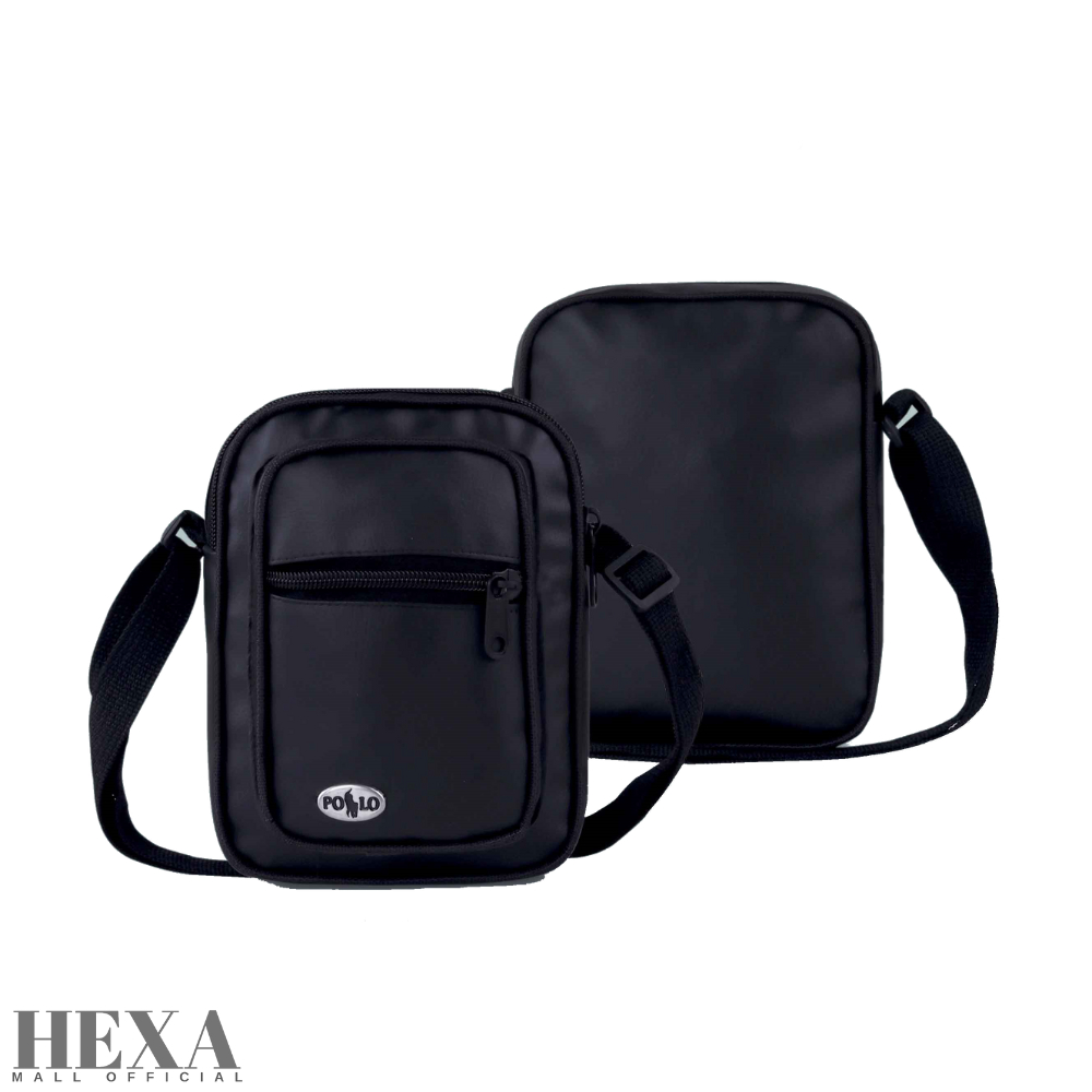 Tas Selempang Kecil Pria Slingbag Bahu Cowok Premium Kuat Awet Hitam 505
