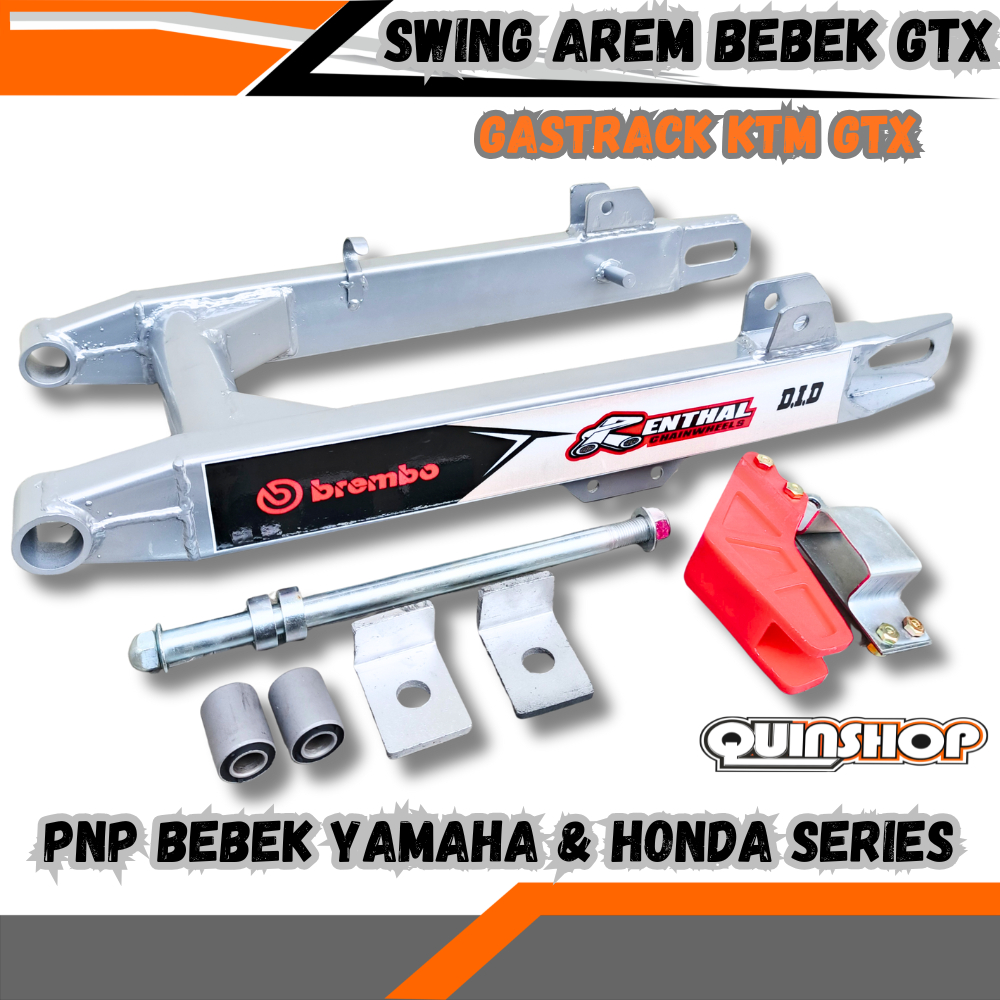 Swing Arm Trail Bebek GTX Replika KTM Gasstrack Universal – PNP Jupiter Z, Vega, Supra, Blade, Revo 