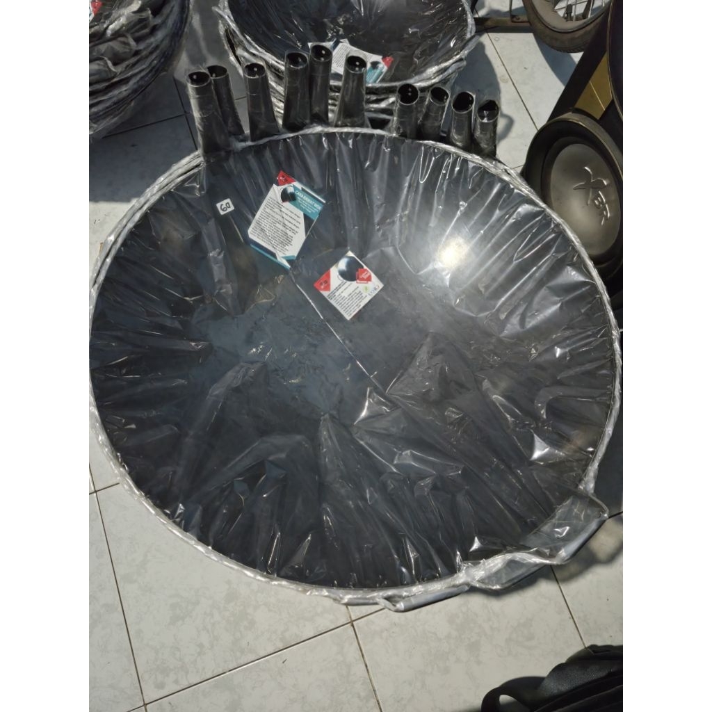 WAJAN NASI GORENG ANTI LENGKET 60CM // WOK SEASONING // Wajan Besi // Wajan Baja