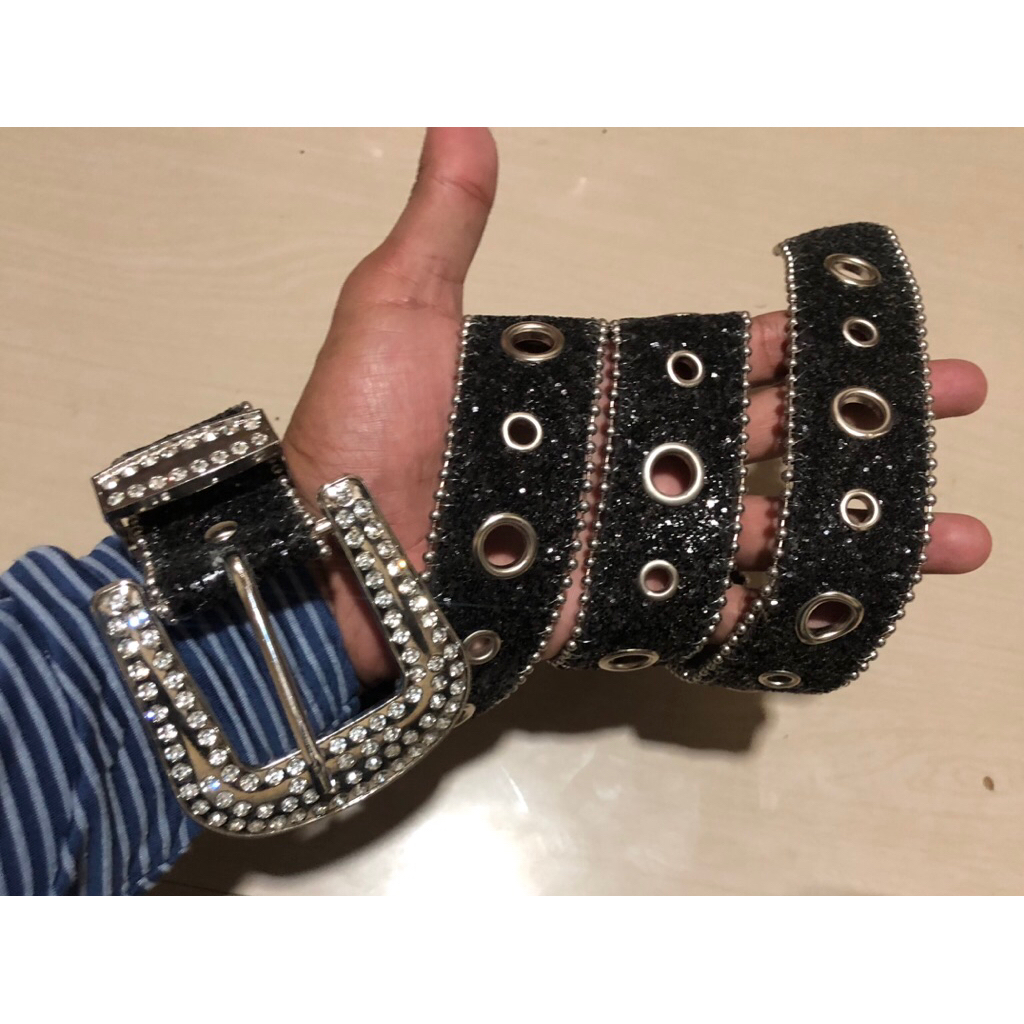 Japanese Brand - sparkling studded belt tc31