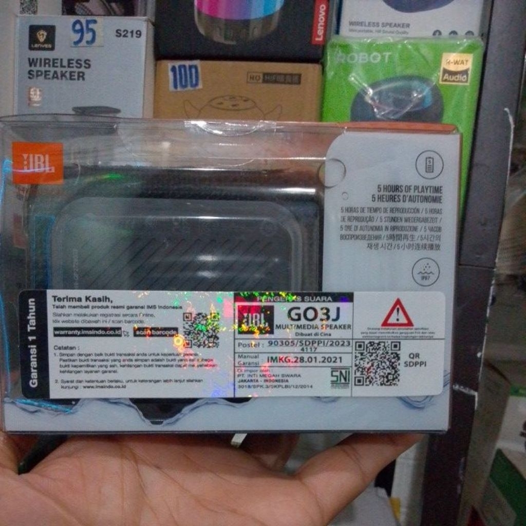 (baru&segel) speaker bluetooth JBL GO 3 Original IMS