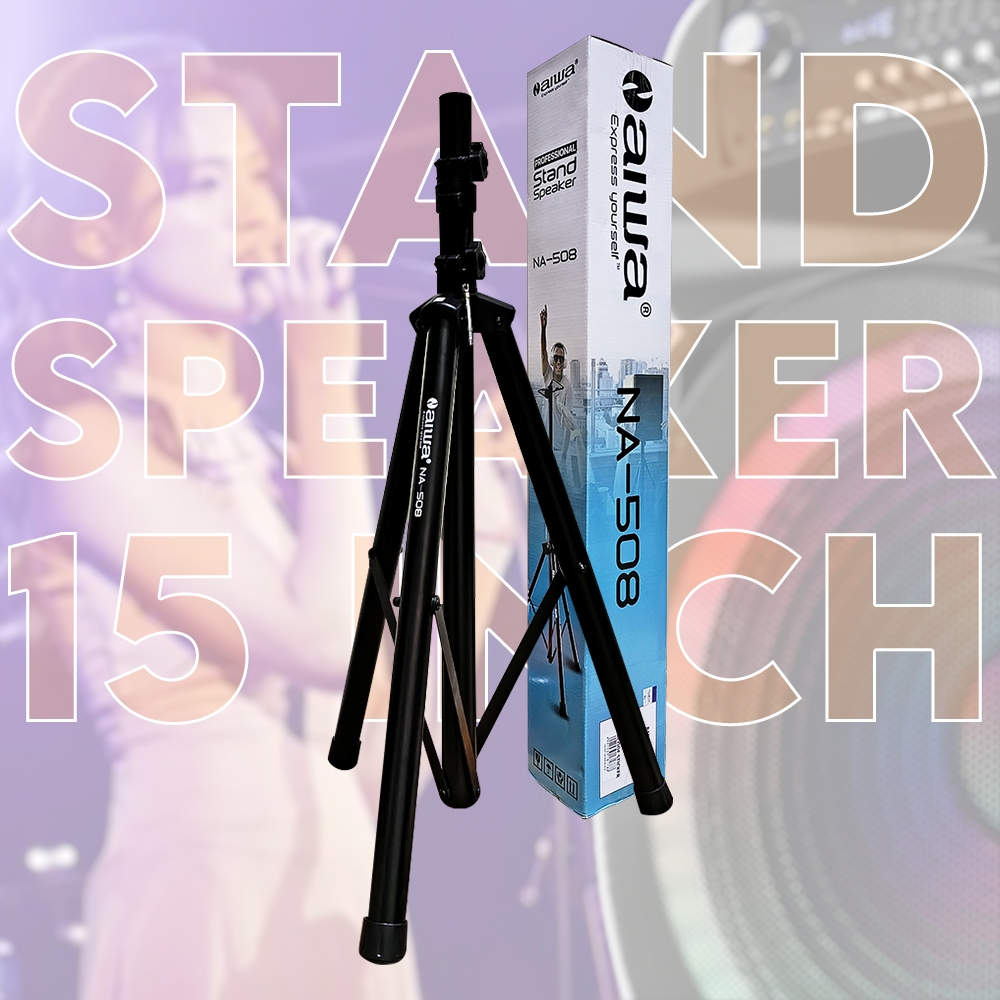 Stand Speaker 15 Inch Besi Tebal Adjustable 81–150cm | Tiang Penyangga Speaker Portable Kuat Stabil 