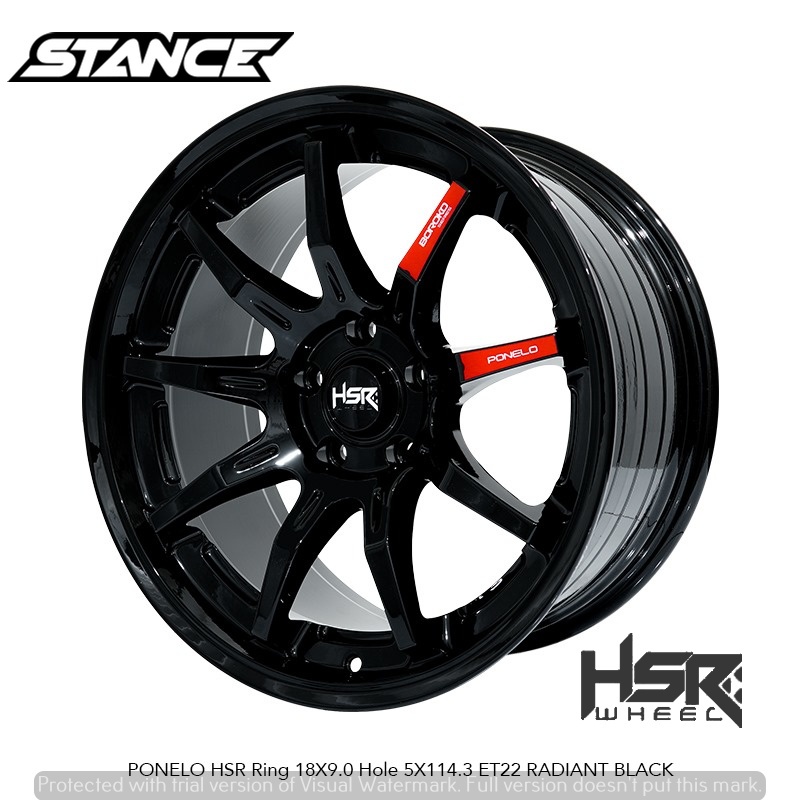 Velg Mobil Ring18 HSR PONELO Untuk Innova Camry Expander Outlander Mazda Brv dll r18