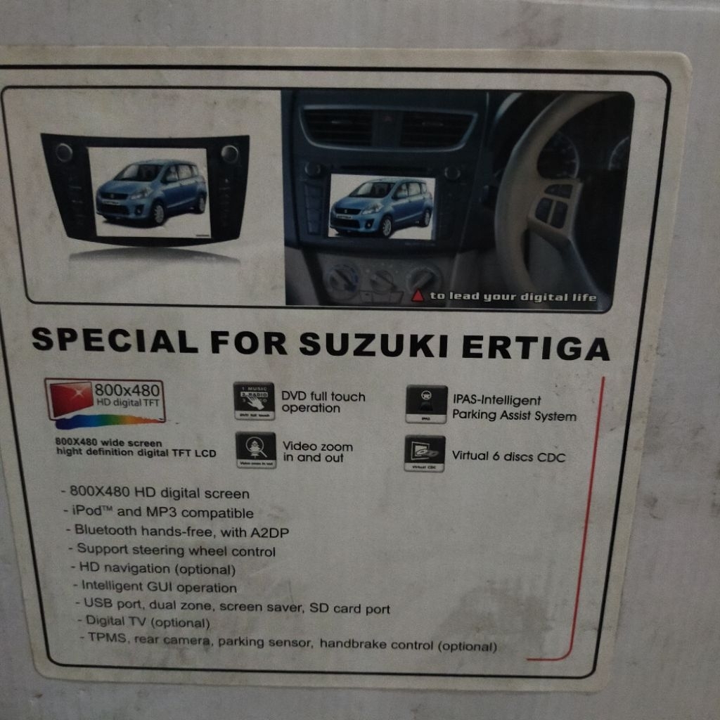 Head Unit Ertiga Original with GPS