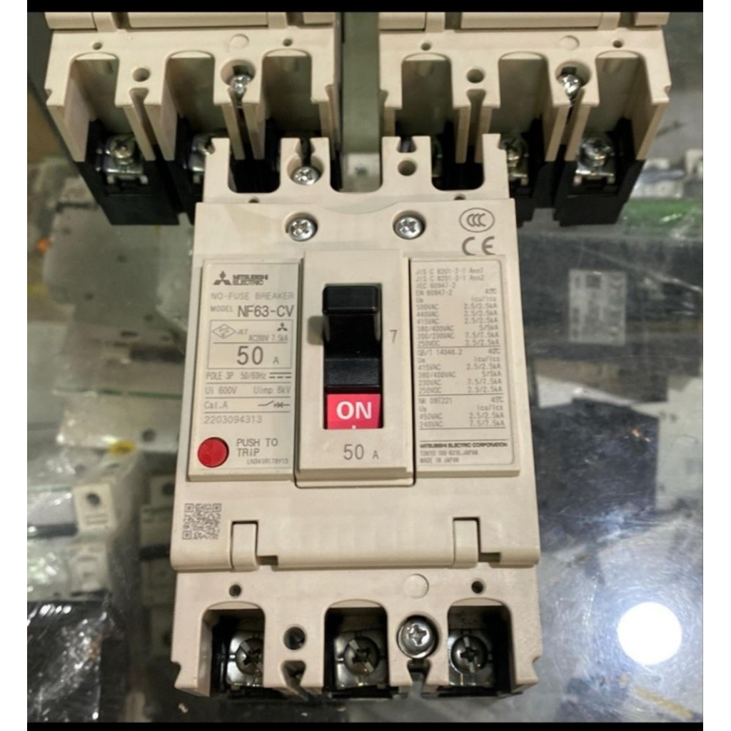 MITSUBISHI NF63-CV MCCB 3PHASE 50A ORIGINAL