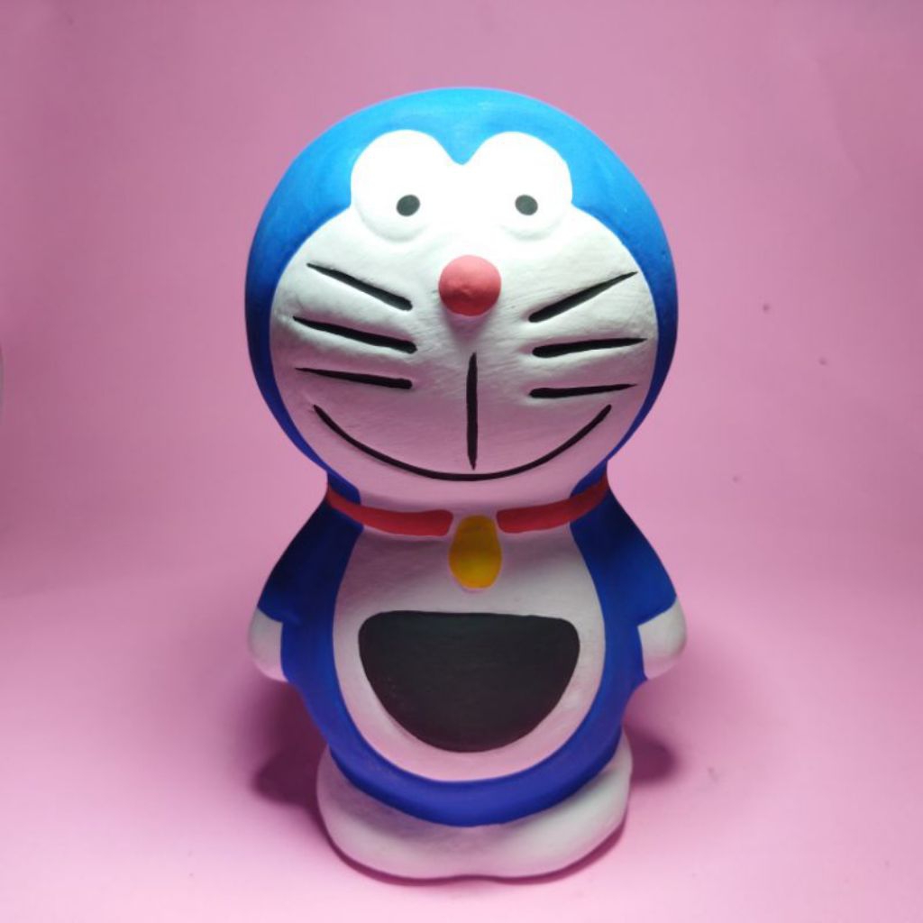 Celengan Doraemon Celengan Tanah Liat