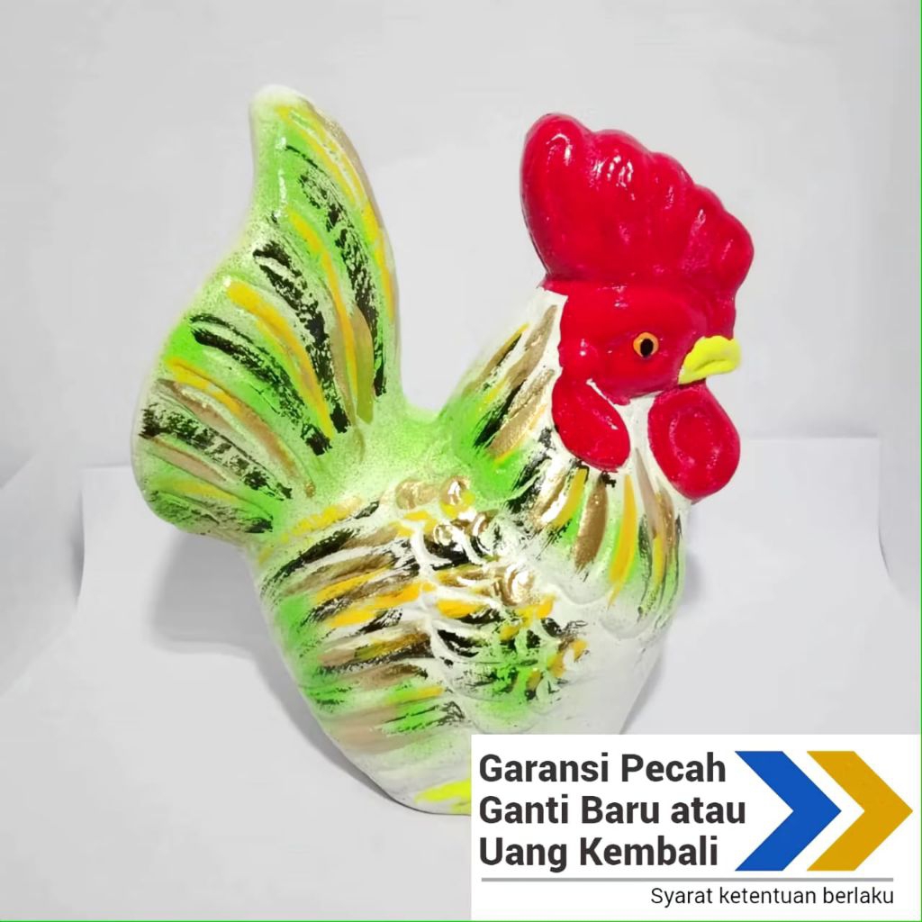 Celengan Ayam Jago Celengan Tanah Liat