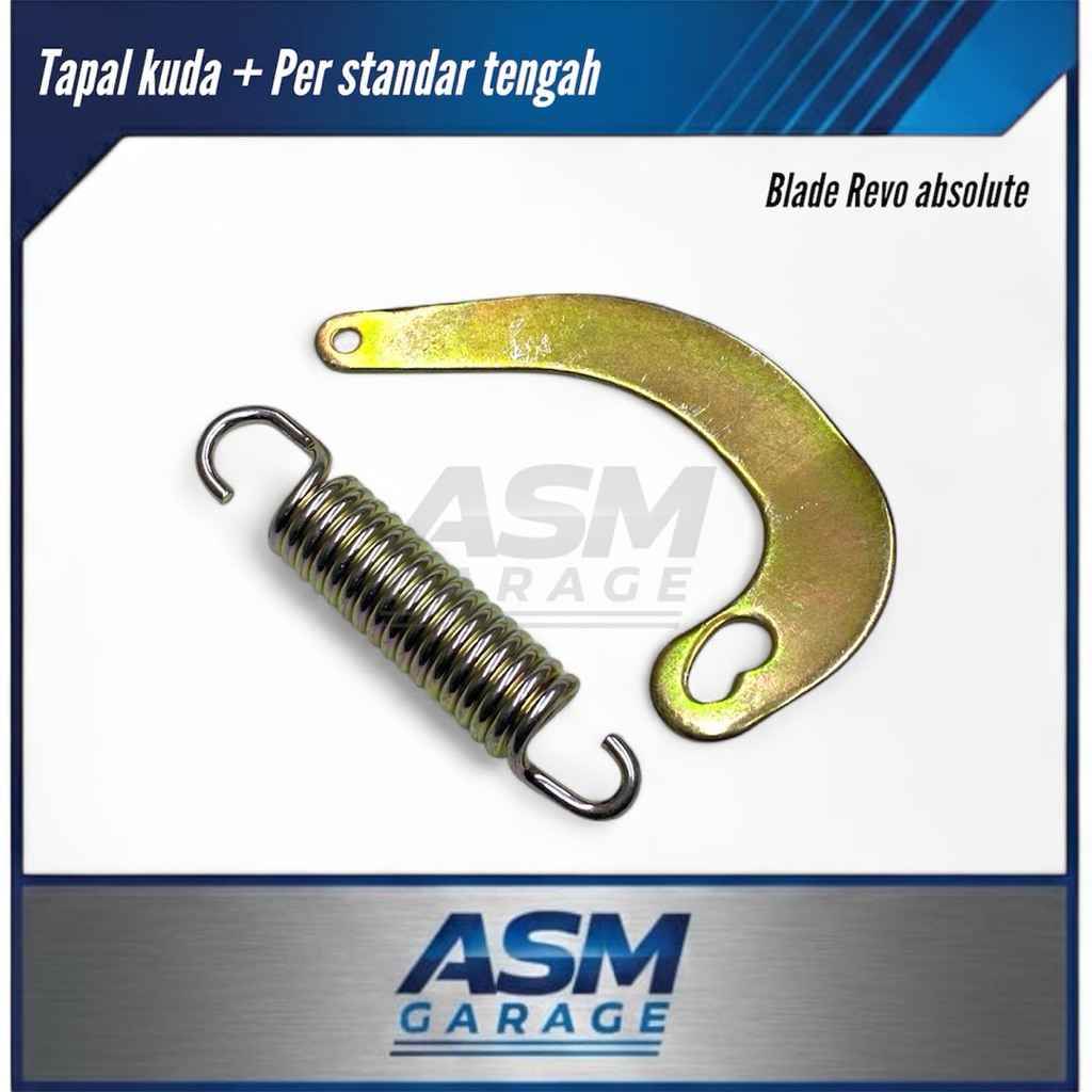 Tapal Kuda + Per Standar Tengah Honda Revo Absolute  Deskripsi