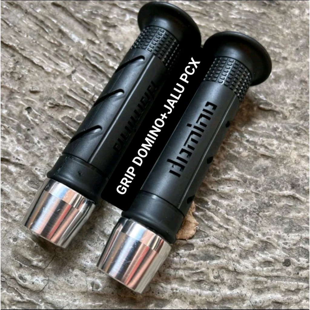 PAKET HANDGRIP DOMINO SISIK + JALU STANG PCX CROM
