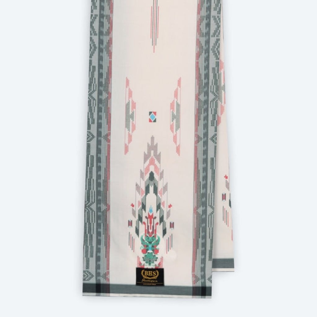 Sarung BHS Masterpiece Gold Motif M81 SGE Putih Merah 02