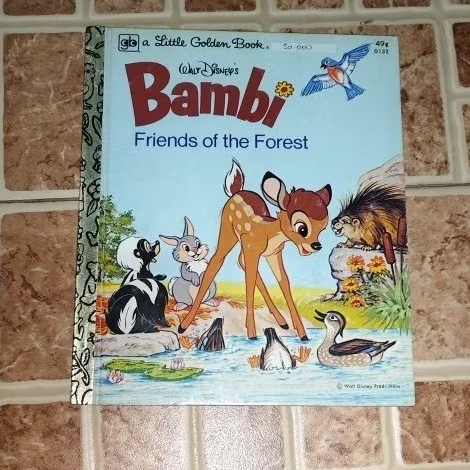 Buku anak Vintage Walt Disney A little golden book Bambi